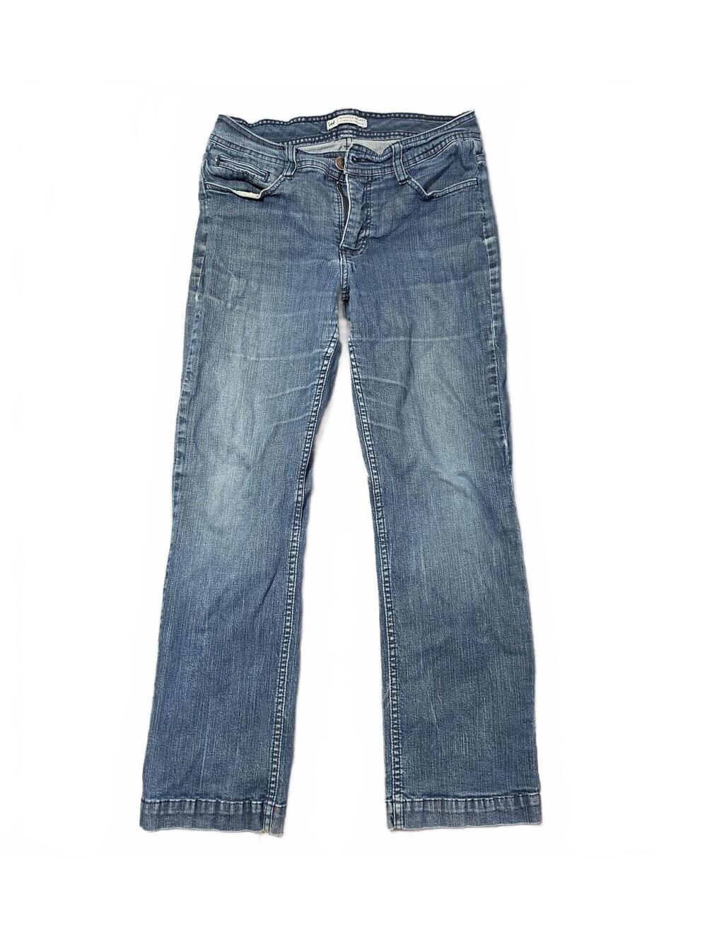 Vintage Lee Women's Slender Secret Straight Jeans Size Waist 28 in. Blue Denim